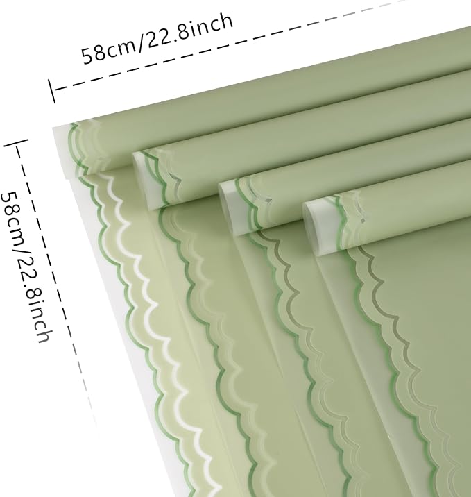FUHITIM 20 Sheets Flower Wrapping Paper - Image 2