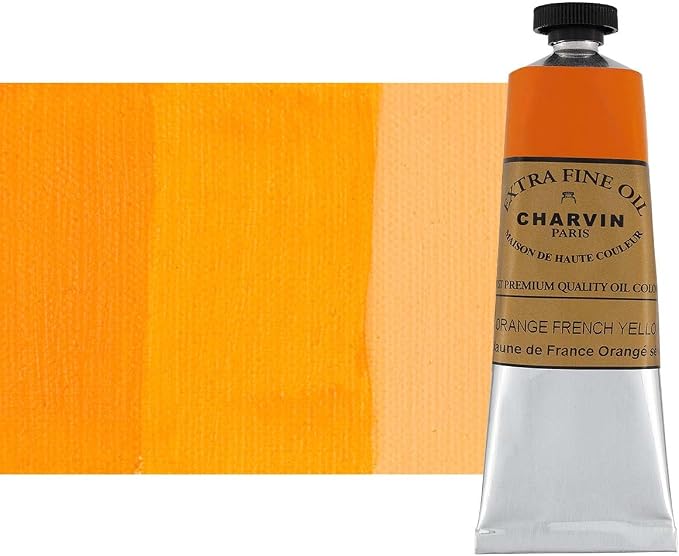 Charvin Extra Fine Oil Paint, French Yellow Orange 60 mL by Unknown