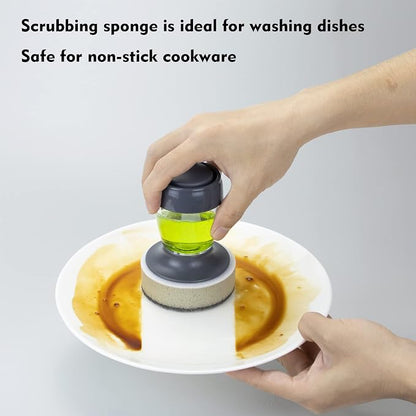 Dish Brush with Soap Dispenser, Kitchen Scrub Brush - Image 5