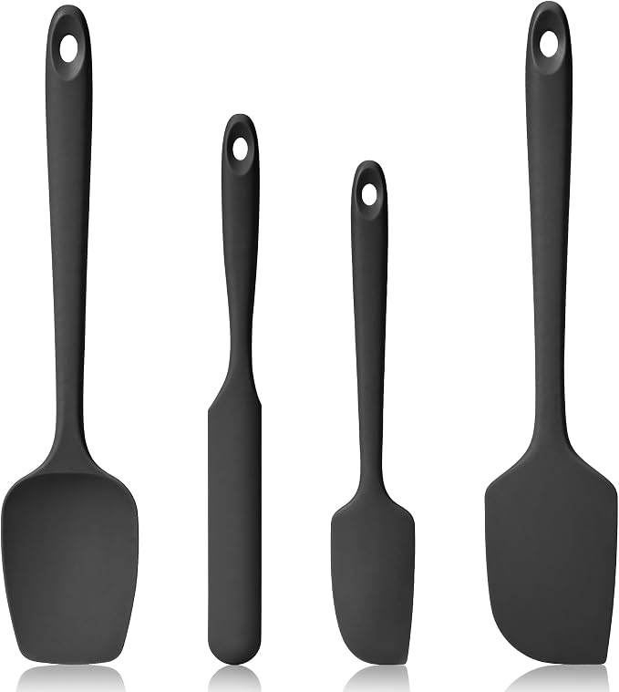 600ºF Heat Resistant Spatulas, High Heat Food Safe Semless Kitchen Silicone by Lilybeam