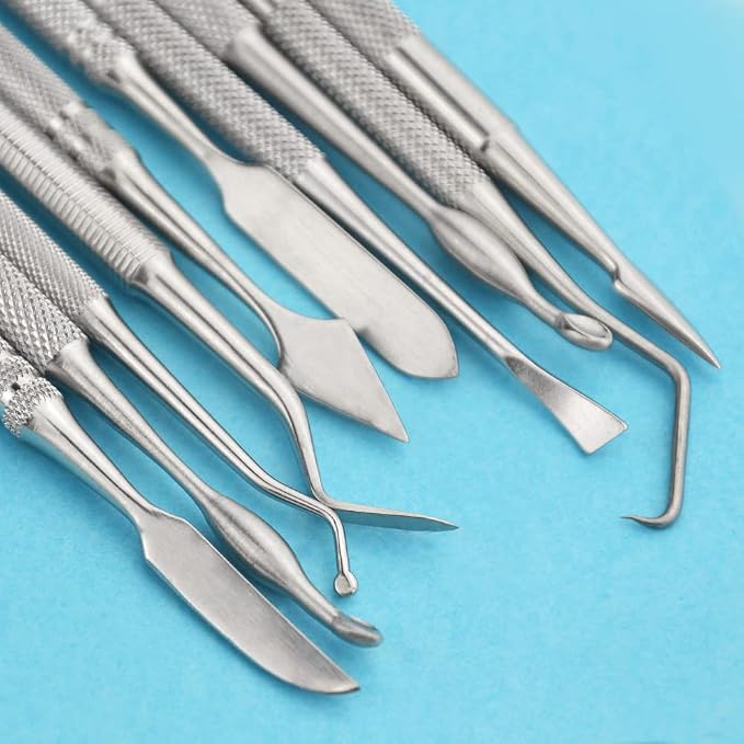 TOVOT 10PCS Stainless Steel Clay Sculpting Tools Metal Sculpting Tools - Image 3