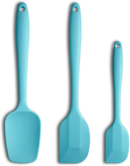 Silicone Spatula 3-piece Set, Ergonomic Handle High Heat-Resistant Spatulas by ALLWIN-HOUSEWARE