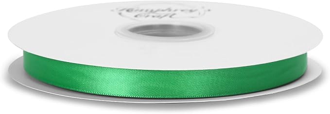 Humphrey's Craft 1/2 Inch Fern Green Double Faced Satin Ribbon - Image 3