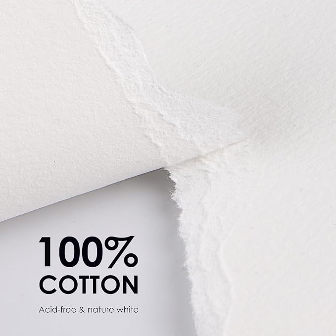 Fingraspuro Watercolor Paper Pad 9x12 Inch, 30 Sheets, 100% Cotton, Cold Pressed - Image 3