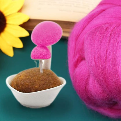3.53oz Wool Roving Yarn, Wool Felting Supplies, Pure Wool, Chunky Yarn - Image 4
