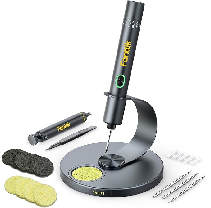 Fanttik T1 Max Soldering Iron Kit, Cordless Soldering Iron, 7 Seconds Fast by FANTTIK%C2%AE