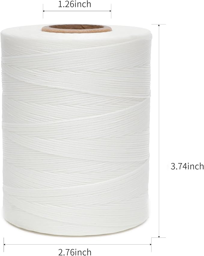 Waxed Thread, 852Yds 150D 0.8mm Flat Polyester Wax Thread - Image 2