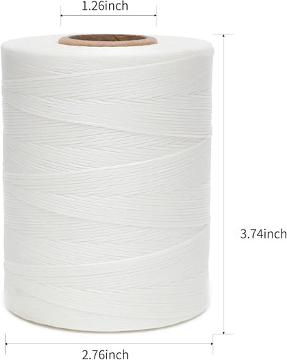 Waxed Thread, 852Yds 150D 0.8mm Flat Polyester Wax Thread - Image 2