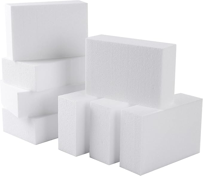 AMZQNART 8 Pack Crafts Foam Blocks, Flower Arrangements, School and Home DIY. by AMZQNART