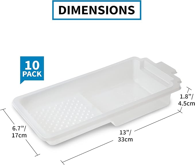 Precision Defined Paint Trays, Paint Roller Trays Liner, Plastic Paint Pan - Image 3