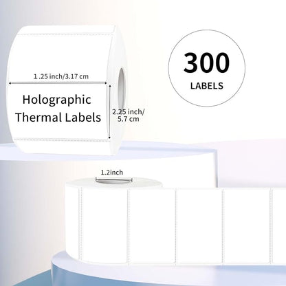 2.25"x1.25" White Thermal Sticker Labels, Self-Adhesive Direct Thermal Printer - Image 3