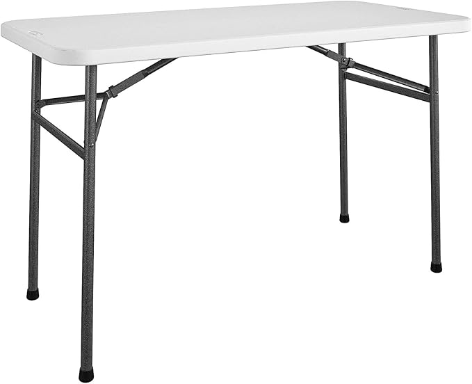 COSCO 4 ft. Straight Folding Utility Table, Indoor & Outdoor, Portable Desk by CoscoProducts