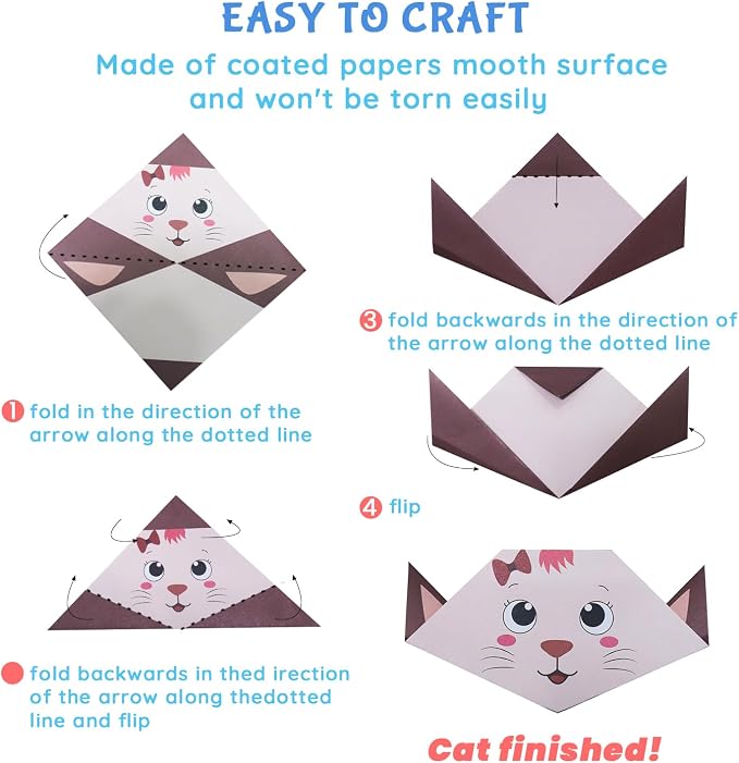 Origami Kit for Kids Ages 5-16, 108 Sheets - Image 5