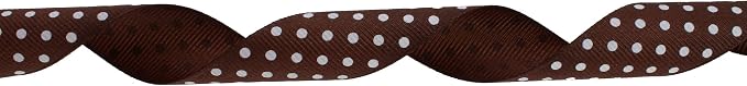 Polka Dot Grosgrain Ribbon 25 Yard Each Roll 100% Polyester - Image 2