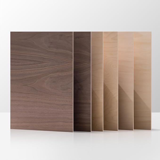 ROBOTIME 6-Pack Laser Wood Sheets 1/8" by ROBOTIMEBuildingThingstoLife