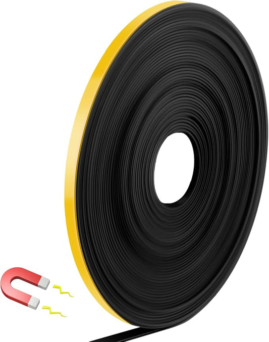 Magnetic Tape Roll Thin Strips, 1/4 Inch x 33 Feet Magnetic Board Dividers by Unknown