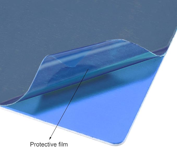 uxcell Blank Metal Card 100x50x0.8mm Anodized Aluminum Plate - Image 5