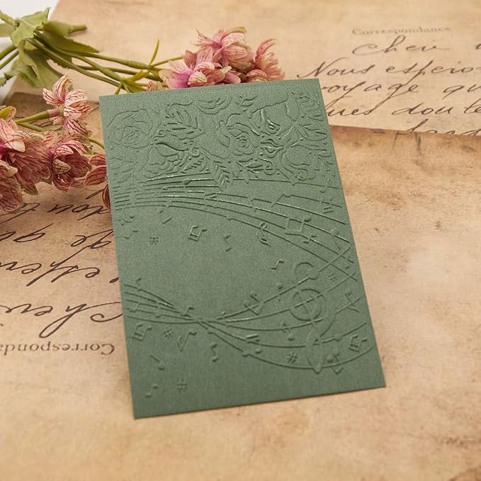 6Pcs Plastic Embossing Folders for Card Making Embossing Machine Template Mold - Image 8