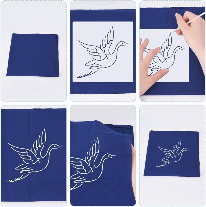 FREEBLOSS Sashiko Stencil Christmas Tree Embroidery Patterns Stencils - Image 4