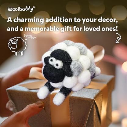 Woolbuddy Needle Felting Kit for Beginners & Adults – DIY Sheep Animal Craft - Image 7
