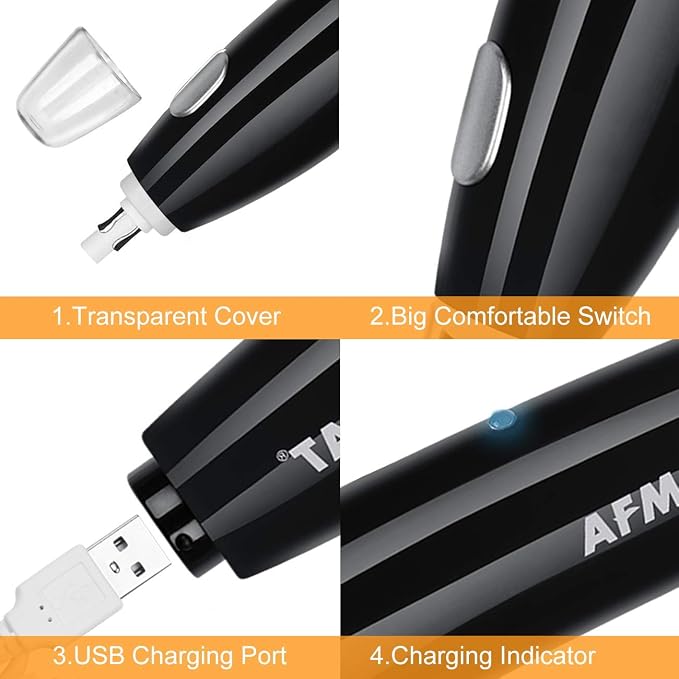AFMAT EE04 Electric Eraser for Artists, Rechargeable Electric Eraser Kit - Image 7