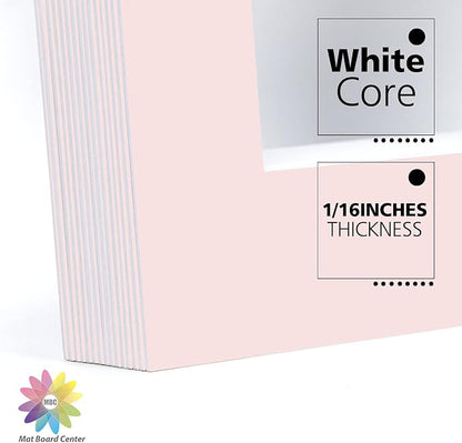 Mat Board Center, 11x14 for 8x10 Pink Color Mats - Image 8