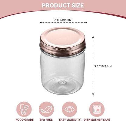 novelinks 8 oz Clear Plastic Jars - Image 2