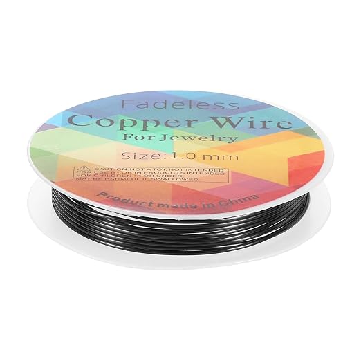 HARFINGTON 5ft Jewelry Wire, 18 Gauge Brass Craft Soft Metal Tarnish Resistant by HARFINGTON