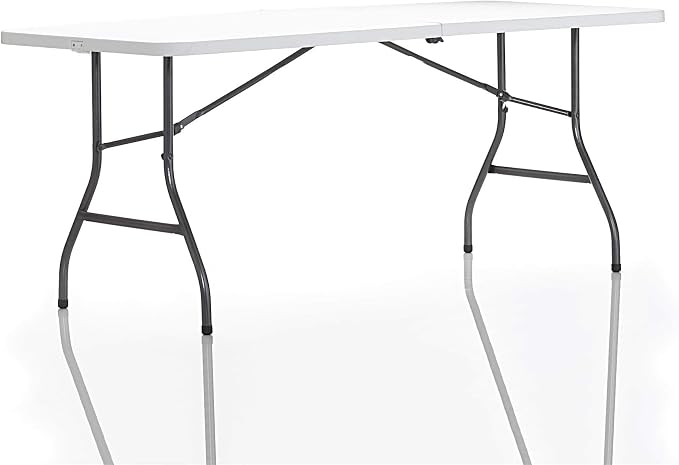 Cosco 6ft Fold-in-Half Blow Molded Folding Table, Indoor/Outdoor, Comfort Handle - Image 11
