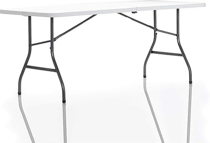 Cosco 6ft Fold-in-Half Blow Molded Folding Table, Indoor/Outdoor, Comfort Handle - Image 11
