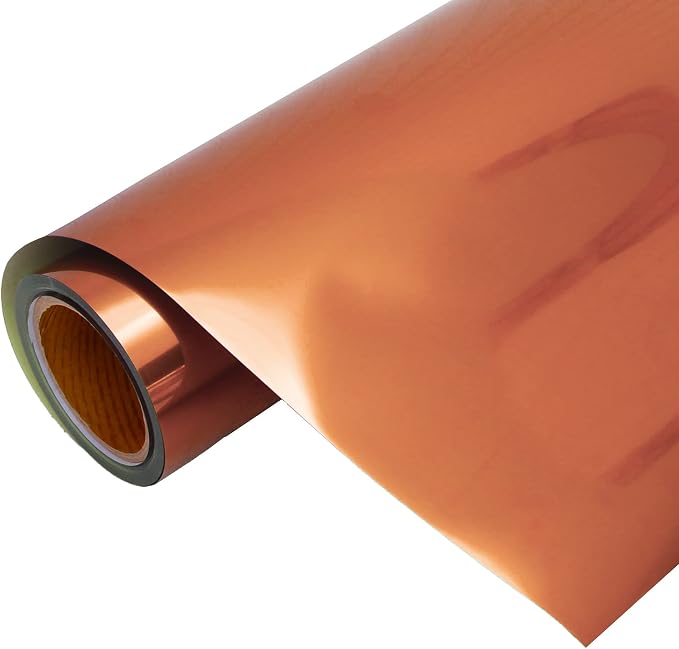 10 Yard x 20" Wide Roll Threadart Metallic Orange Heat Transfer Vinyl Film | by ThreadArt