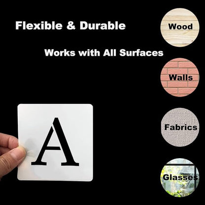 1.5 Inch Alphabet Letter Stencils - Image 7