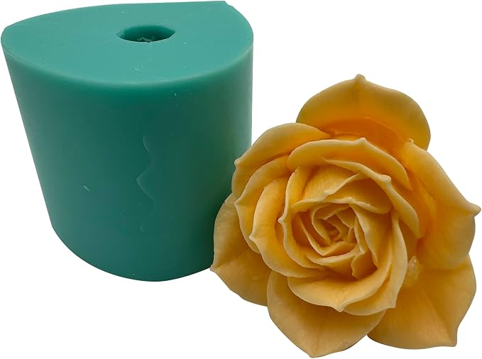 3D Rose Flower Silicone Mold for Epoxy Resin Craft Aroma Gypsum, Handcrafted by Great-Mold