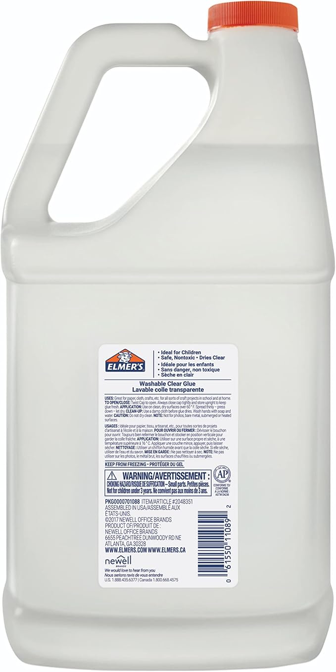 Elmers Clear Liquid School Slime & Craft Glue Premium 1 GlueGallon - Image 8