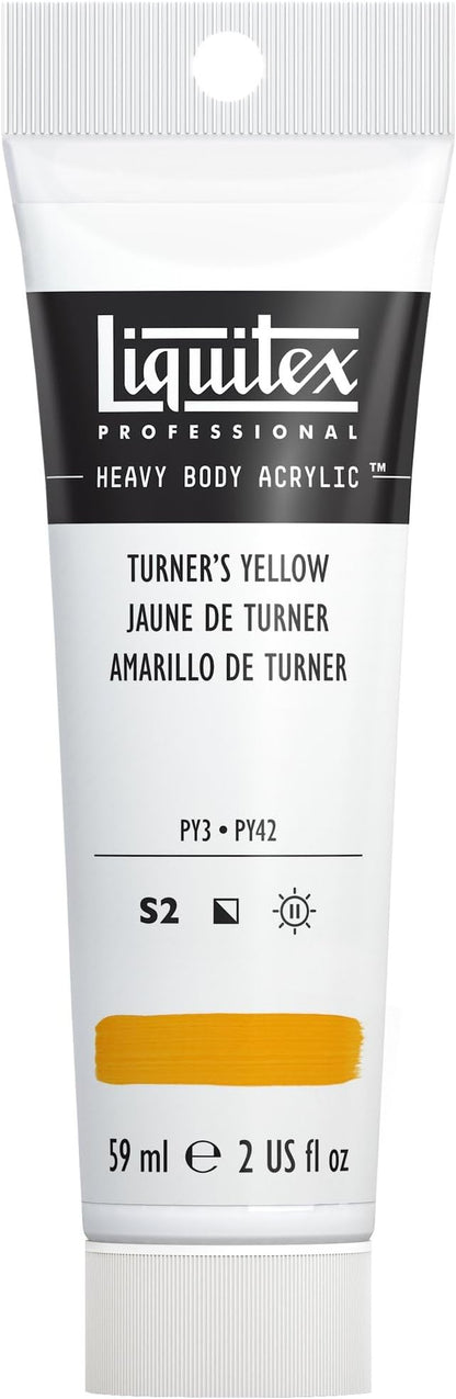 Liquitex Professional Heavy Body Acrylic Paint, 2-oz Tube, Turner’s Yellow by Liquitex