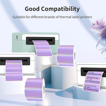 Direct Thermal Label 2x1 Inch- Barcode Labels- Holographic Thermal Sticker - Image 3