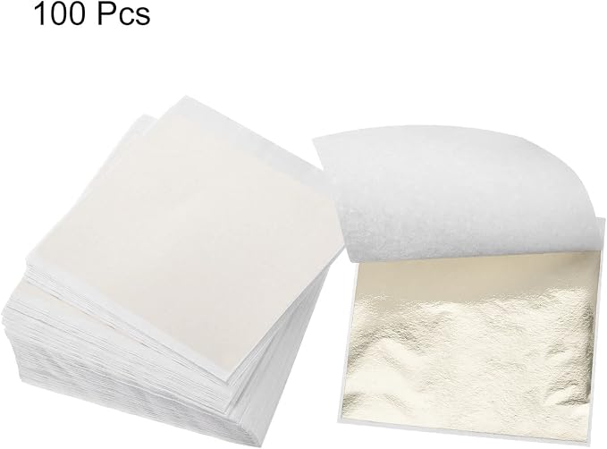 MECCANIXITY Gold Leaf Foil Sheet, 3.3 x 3.1inch - Image 3