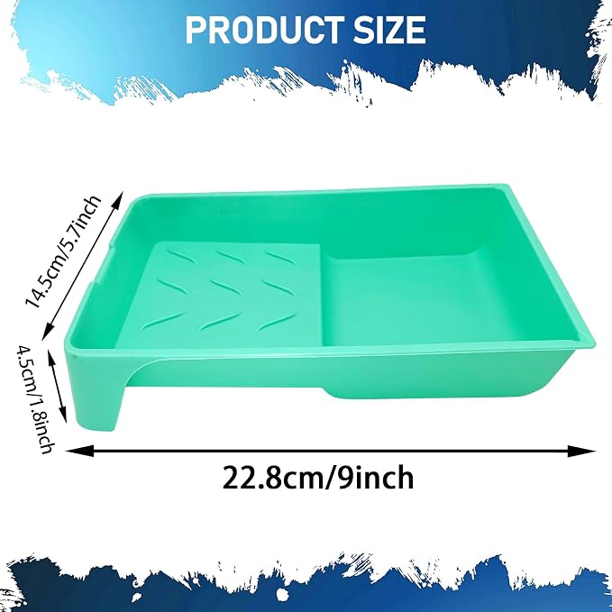 4 Inch Paint Tray, 25 Pack Plastic Paint Tray Kit, Heavy Duty Paint Roller Tray - Image 3