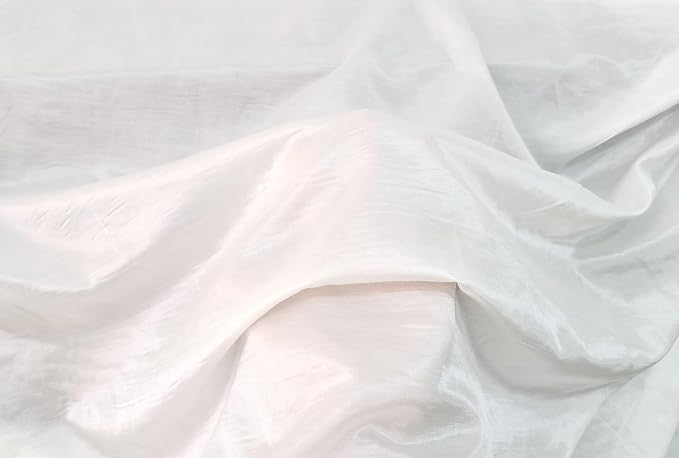 100cm*140cm White Natural Silk Satin Fabric 12 Momme Soft Silk Cotton Fabric - Image 4