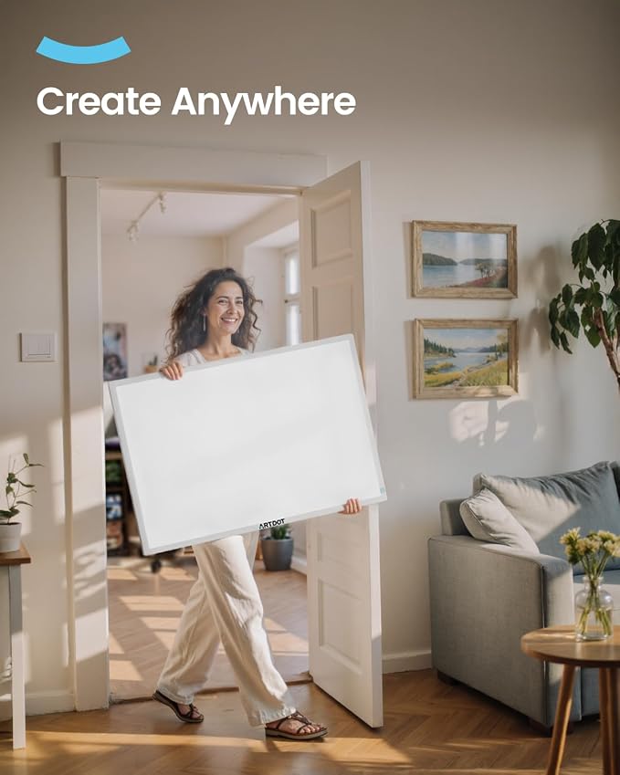 ARTDOT A1 Large LED Light Pad for Diamond Painting AC Powered Light Board Kit - Image 6
