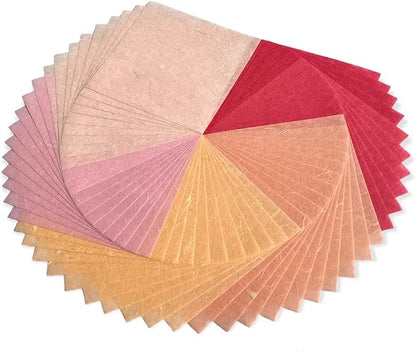 50 Sheets 6 x 6 Inches Natural Fiber Mulberry paper Sheets Square Origami Paper - Image 4