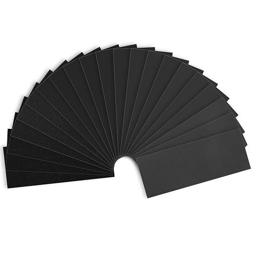 Sandpaper Assortment 120/220/400/600/800/1000/2000 Grit, 21 Sheets, 9 x 3.6 by Shineboc