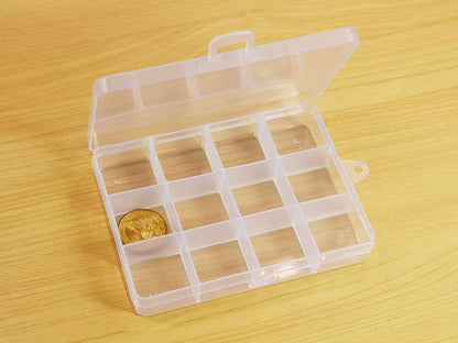 Small Plastic Organizer Box 10 packs12 Grids Clear Storage Container Jewelry - Image 3