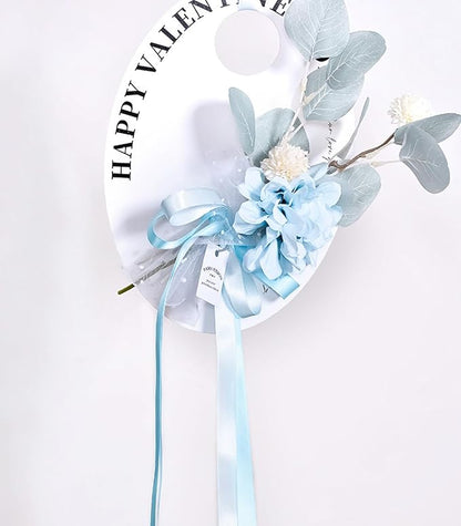 1" x 100 Yards Sky Blue Polyester Satin Ribbon Single Faced Bulk Fabric Ribbons - Image 3