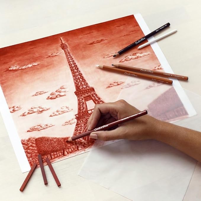 Conté à Paris Studio Sketch Set, Pencils and Carrés Crayons - Image 2