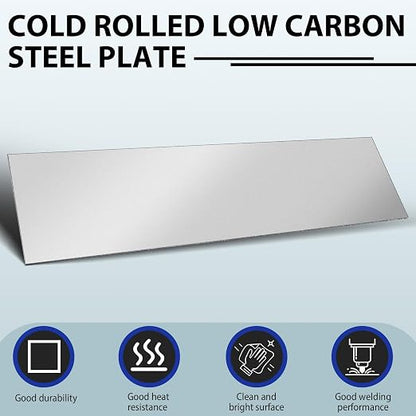 1 pcs 16 Gauge 12 x 48 inch Metal Steel Sheet Steel Plate Mild Carbon Cold - Image 4