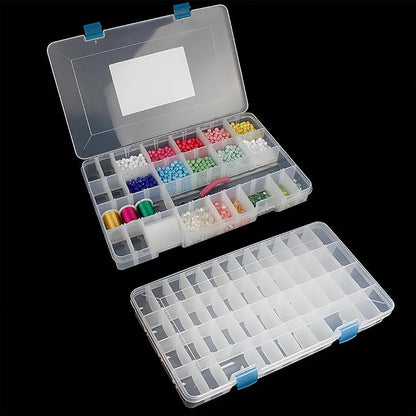 24 Grids Clear Plastic Organizer Box by Chemlliy