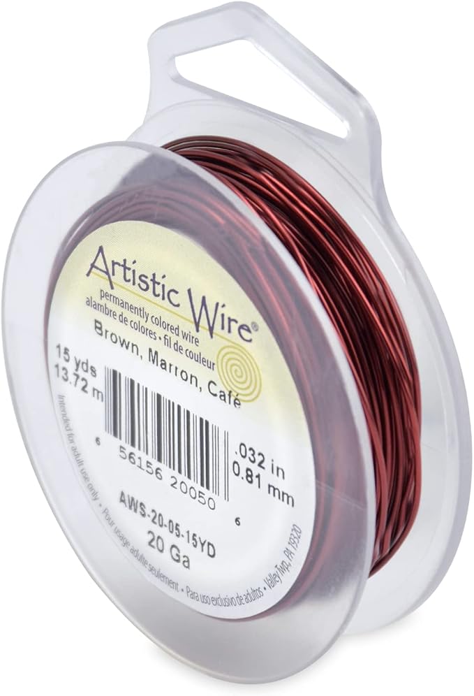 Artistic Wire, 20 Gauge Tarnish Resistant Colored Copper Craft Wire, 15 yd by Unknown