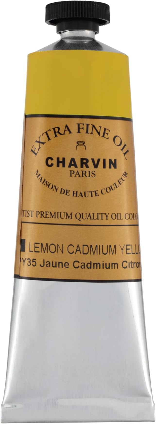 Charvin Extra Fine Oil Paint, Cadmium Yellow Lemon 60 mL - Image 2