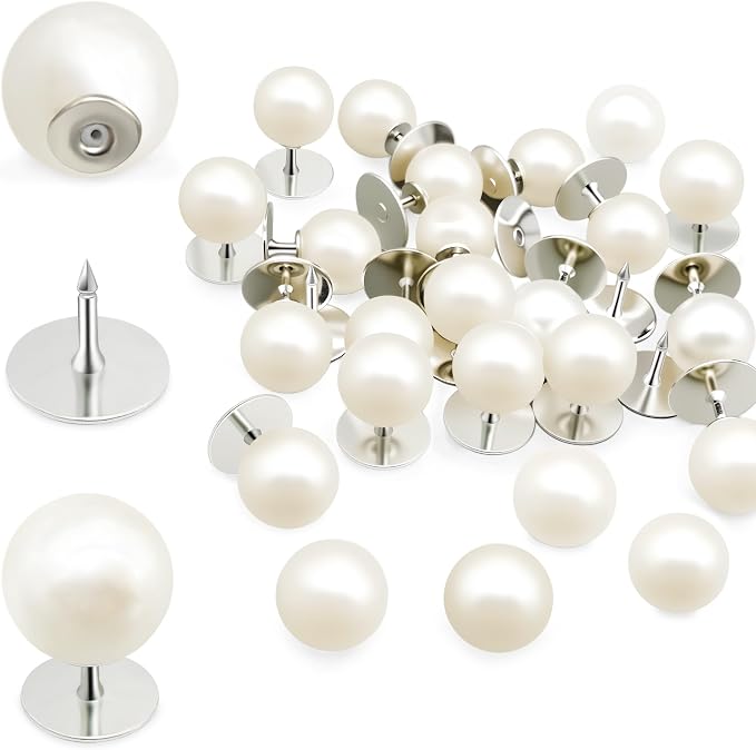 50 Sets Pearl Buttons No Sew Buttons by Unknown